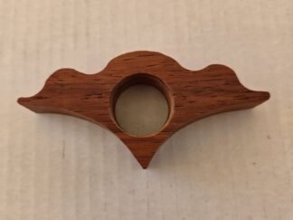 Scallop Thumb Book Holder, Padauk