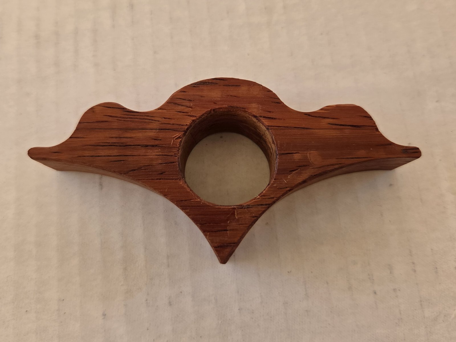 Scallop Thumb Book Holder, Padauk - Image 2