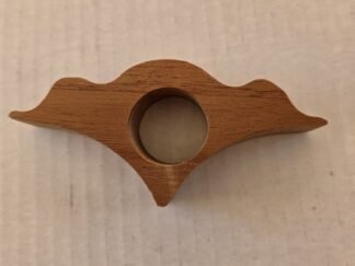 Scallop Thumb Book Holder, Teak