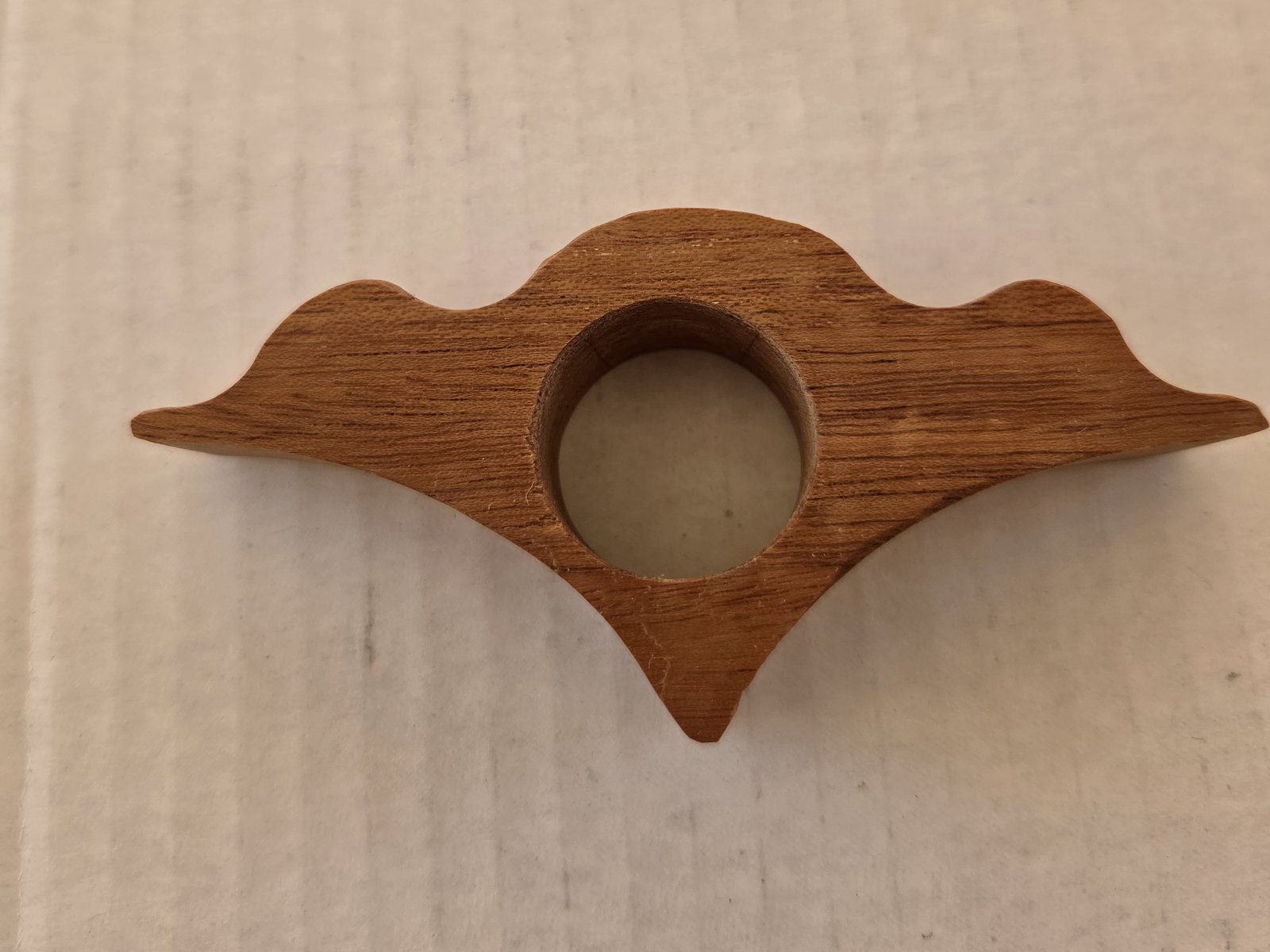 Scallop Thumb Book Holder, Teak - Image 2