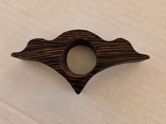 Scallop thumb book holder in wenge, handmade by Gilbert