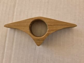 Curved Triangle Thumb Book Holder, Osage Orange