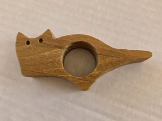 Cat/Fox Thumb Book Holder, Osage Orange