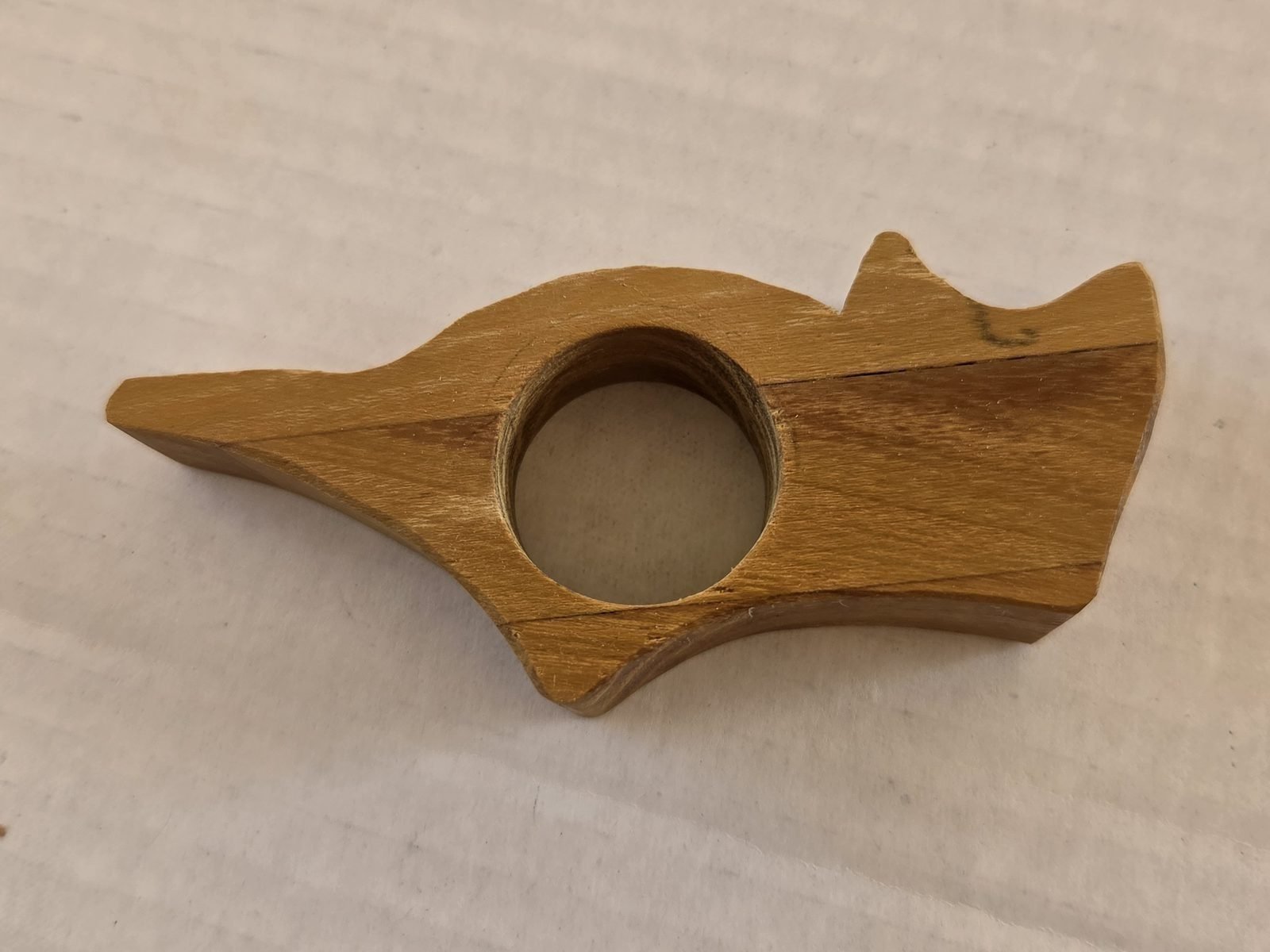 Cat/Fox Thumb Book Holder, Osage Orange
