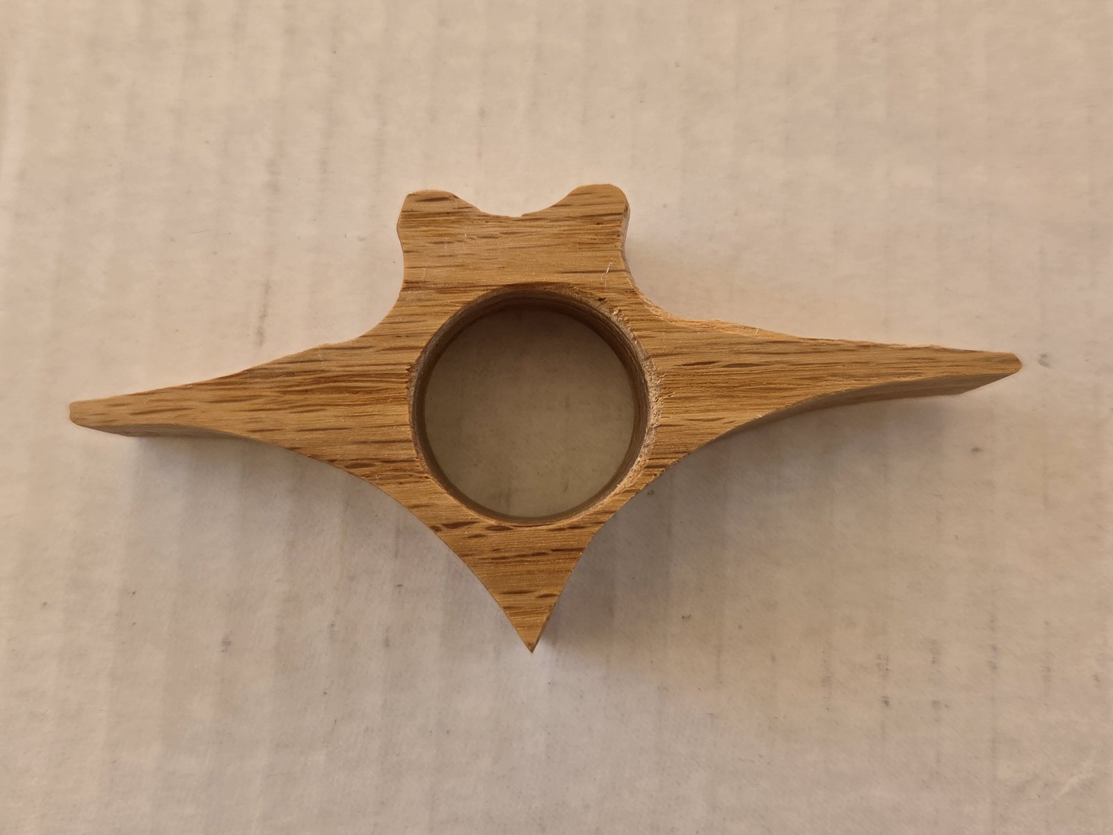 Winged Cat Thumb Book Holder, Oak - Image 2