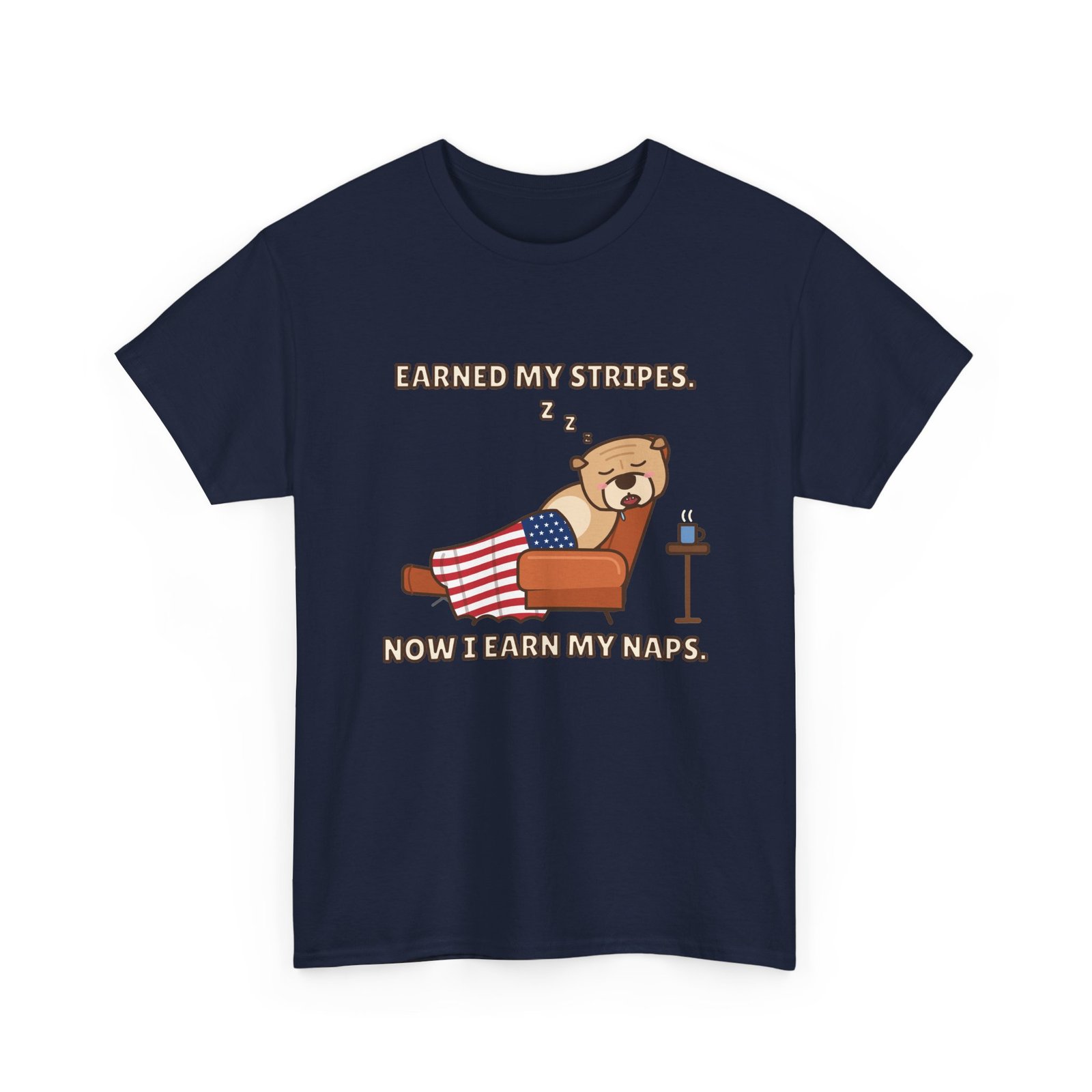 Earned My Stripes. Now I Earn My Naps. Unisex T-Shirt | Funny Grandpa Nap Gift - Image 11