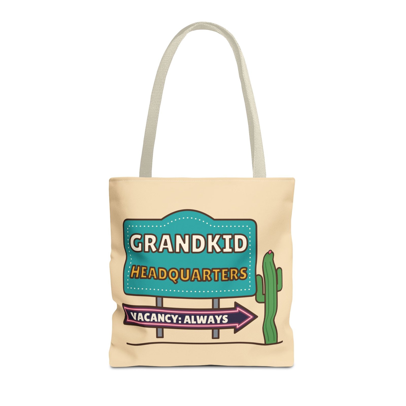 Grandkid Headquarters Tote Bag | Vacancy: Always Grandparent Gift - Image 4