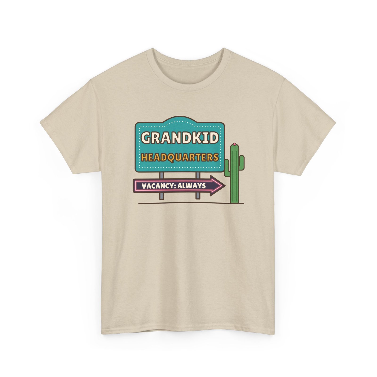 Grandkid Headquarters Unisex T-Shirt | Vacancy: Always Grandparent Gift
