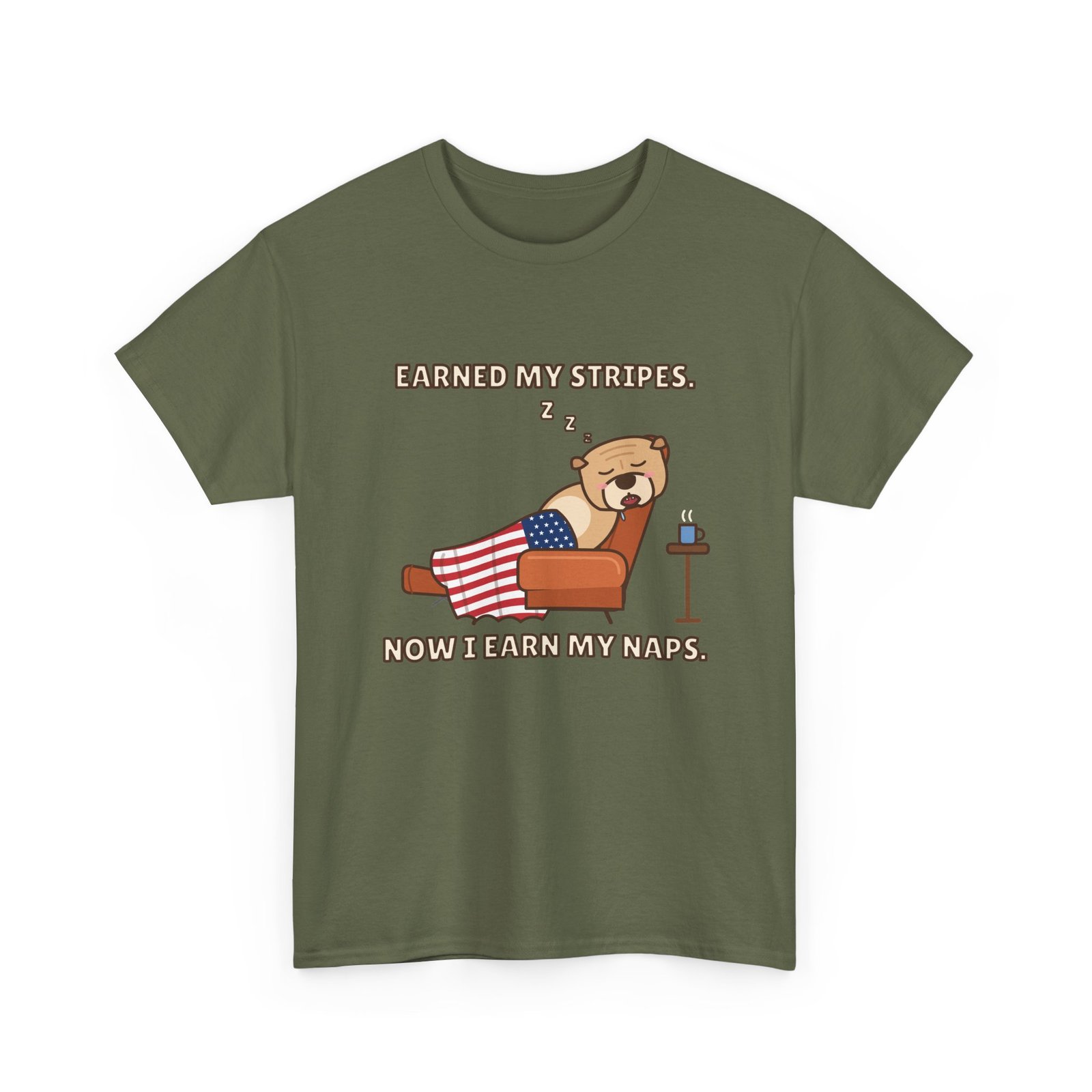 Earned My Stripes. Now I Earn My Naps. Unisex T-Shirt | Funny Grandpa Nap Gift - Image 7
