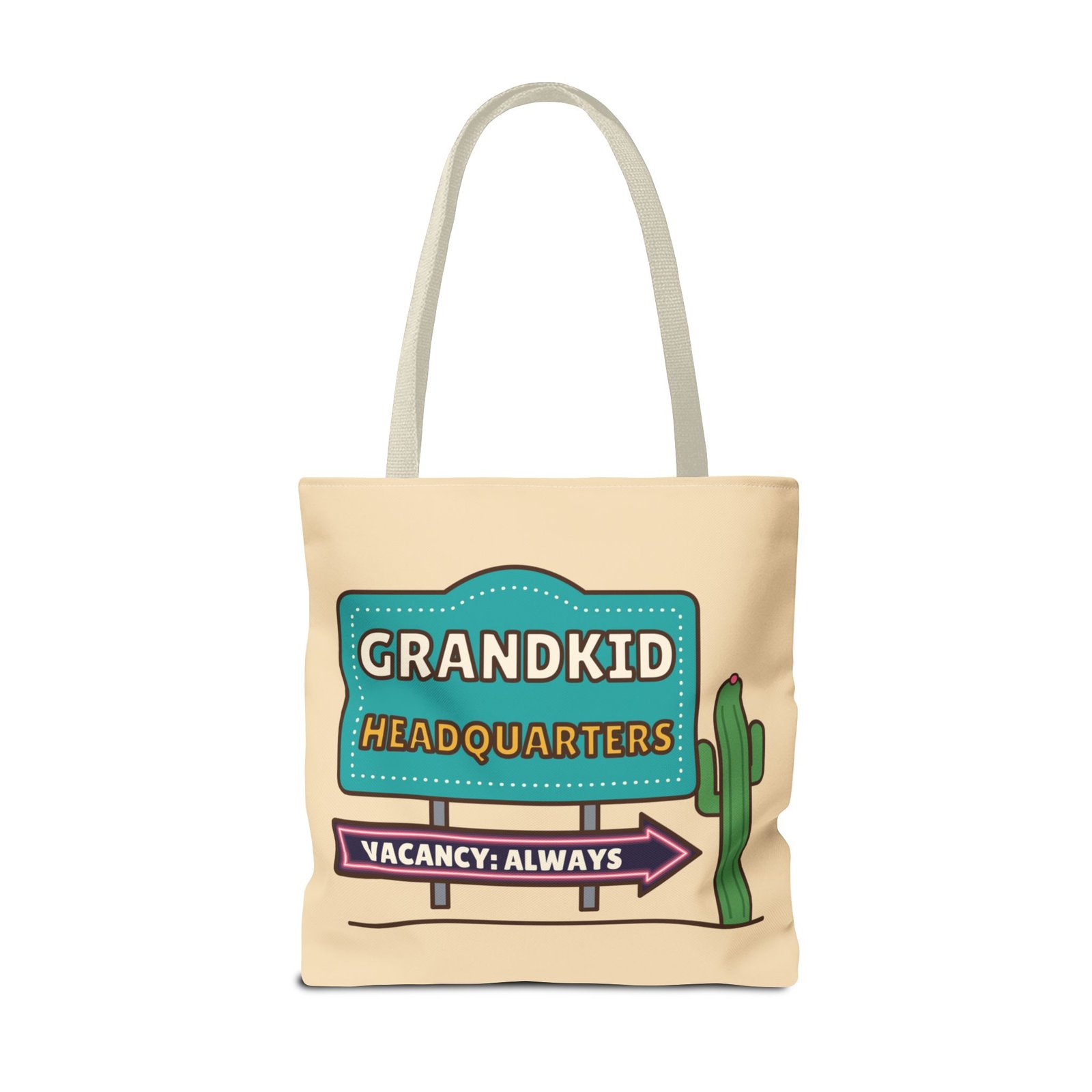 Grandkid Headquarters Tote Bag | Vacancy: Always Grandparent Gift - Image 2