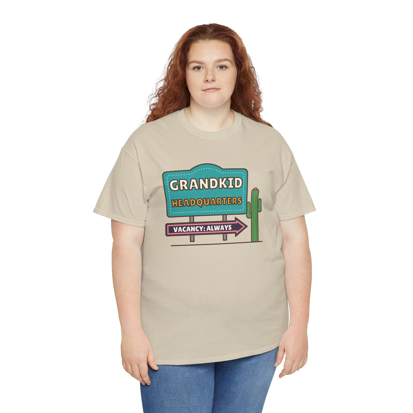 Grandkid Headquarters Unisex T-Shirt | Vacancy: Always Grandparent Gift - Image 3