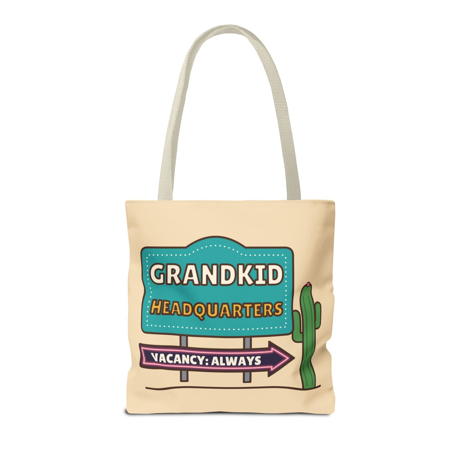 Grandkid Headquarters Tote Bag | Vacancy: Always Grandparent Gift - Image 5