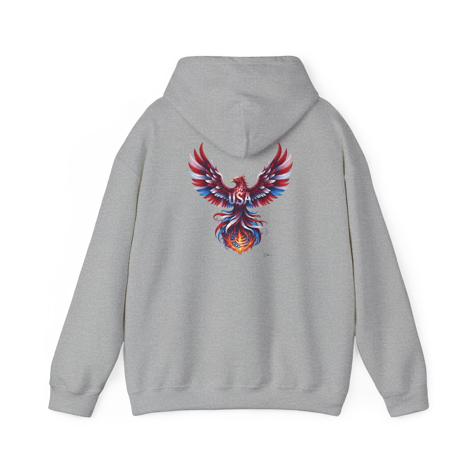 Patriotic Eagle American Flag Colors USA Unisex Hoodie