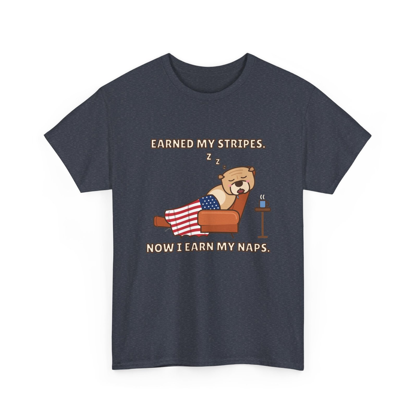 Earned My Stripes. Now I Earn My Naps. Unisex T-Shirt | Funny Grandpa Nap Gift