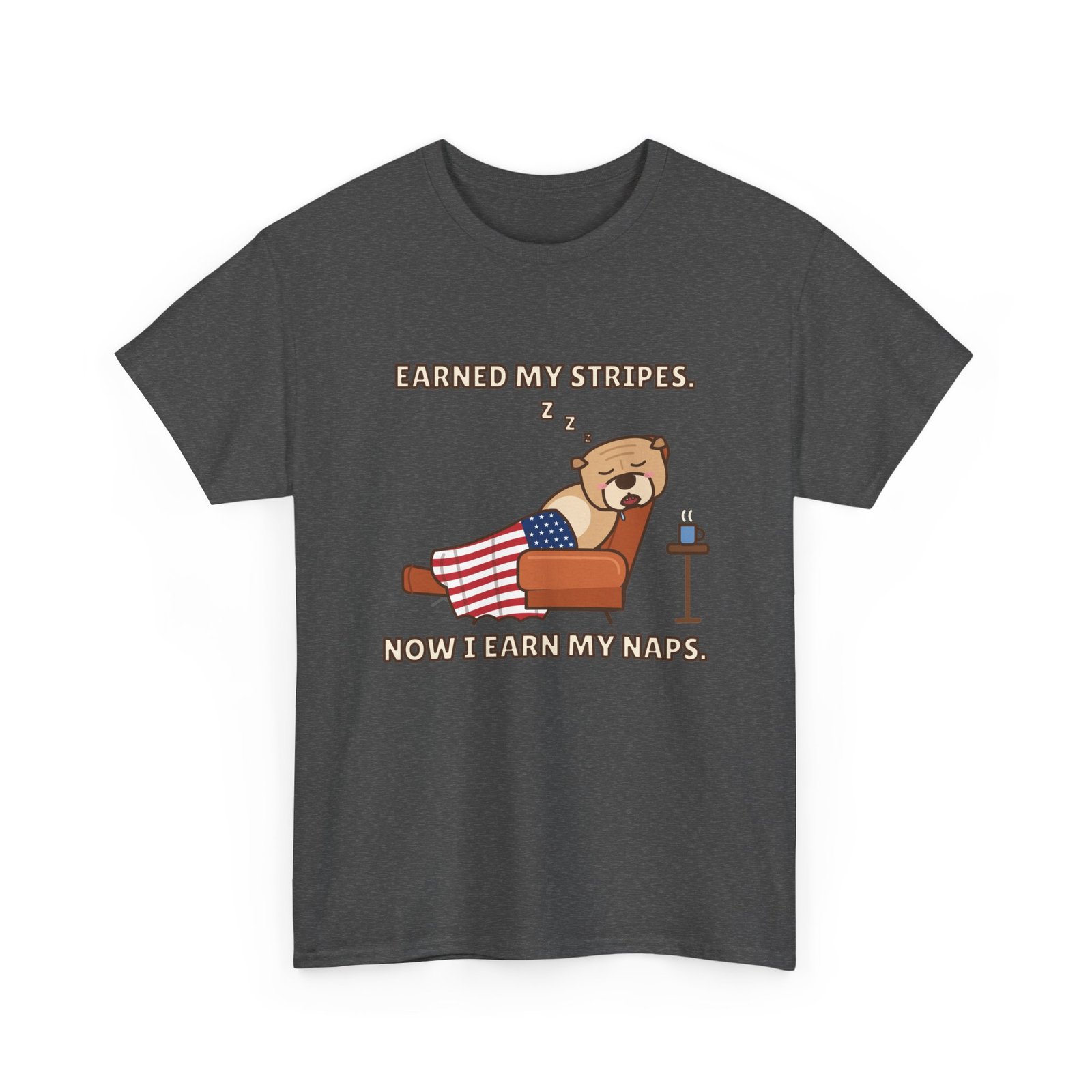 Earned My Stripes. Now I Earn My Naps. Unisex T-Shirt | Funny Grandpa Nap Gift - Image 9