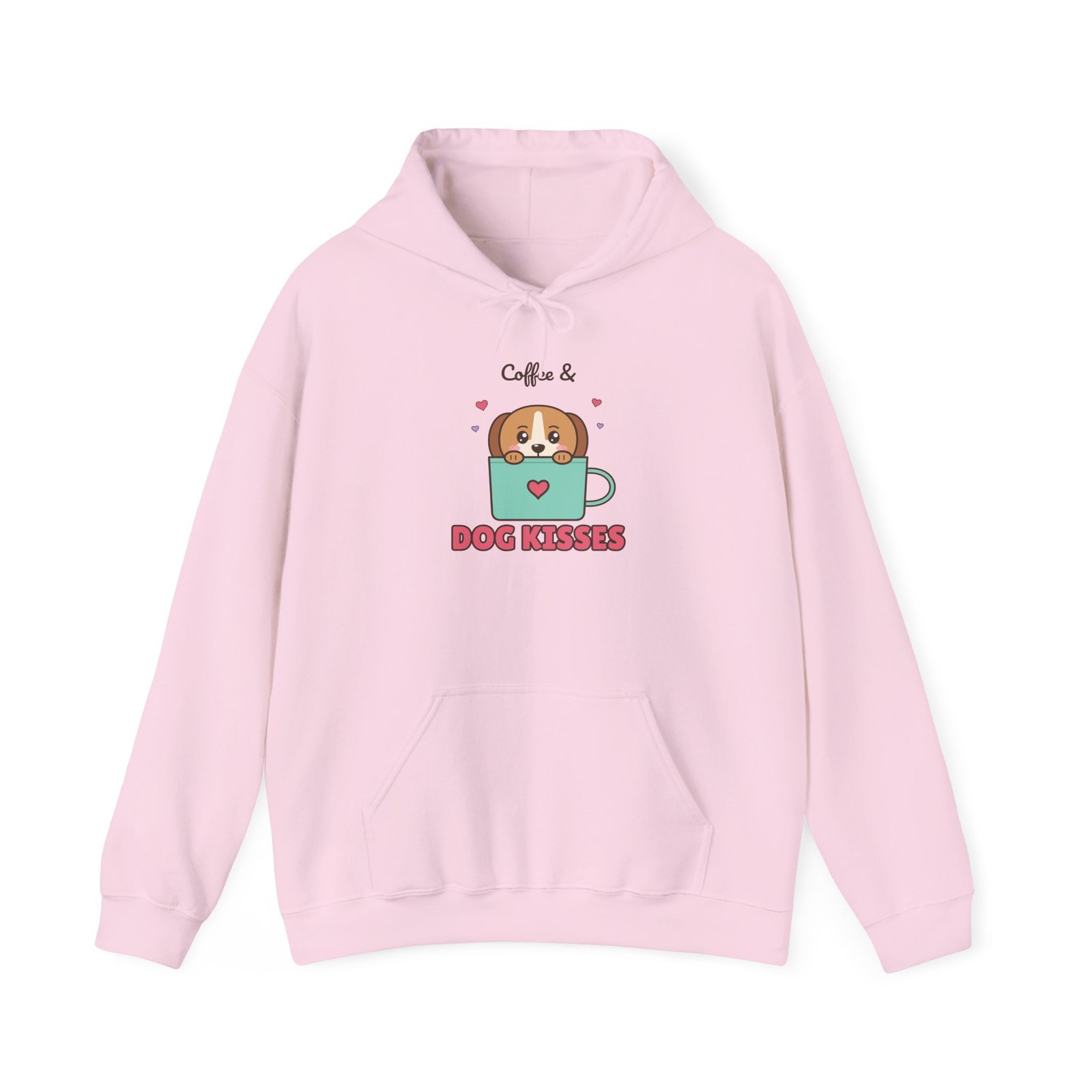 Coffee & Dog Kisses Unisex Hoodie | Cute Dog Mom Gift for Coffee Lovers - Image 16