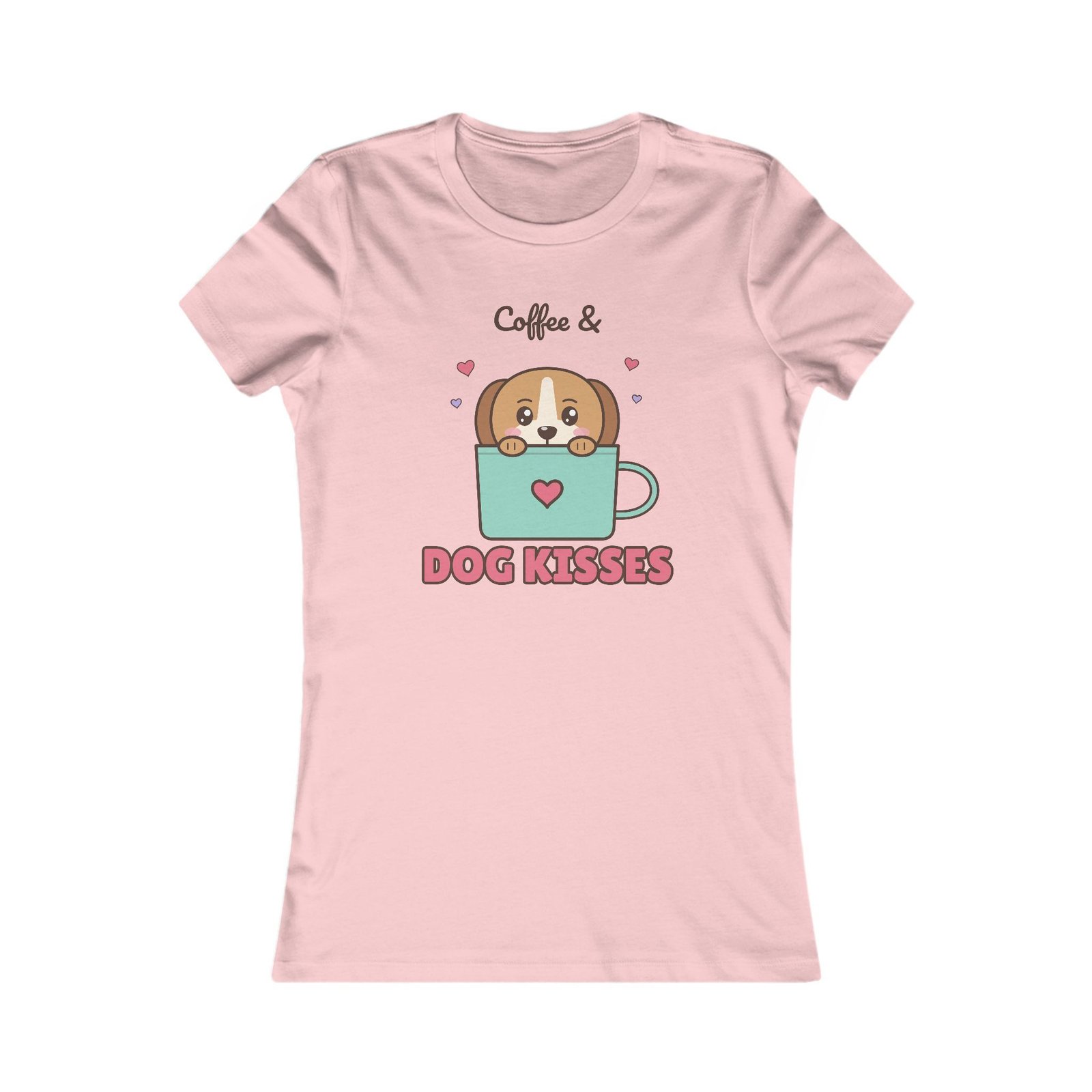 Coffee & Dog Kisses Women's T-Shirt | Cute Dog Mom Gift for Coffee Lovers - Image 21