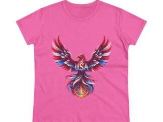 Patriotic Eagle American Flag Colors USA Women's Tee Shirt